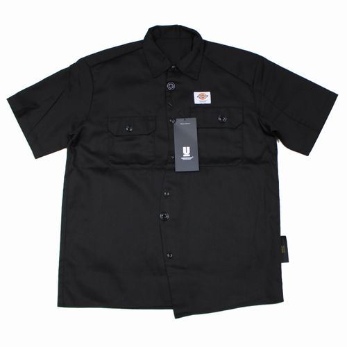 【中古】 UNDERCOVER × Dickies 26SS T/C ライトツイル半袖細工物プルオーバー ２ 黒いこと