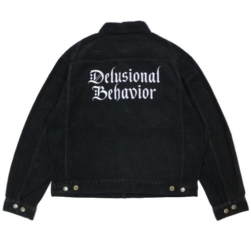 【中古】 UNDERCOVER アンダーカバー 25AW 硫化コーデュロイJKT Delusional Behavior ジャケット 3 ブラック｜unstitch 店