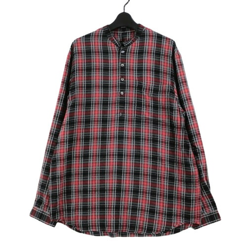 【中古】 UNDERCOVER アンダーカバー　25AW プルオーバーチェックシャツ 2 レッド｜unstitch 店