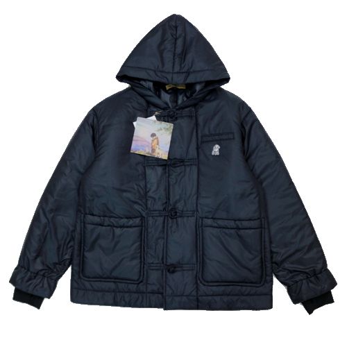 【中古】 the Shepherd UNDERCOVER ザ シェパードアンダーカバー 24AW チャイナボタン フード 中綿ジャケット 2 ダークネイビー｜unstitch 店