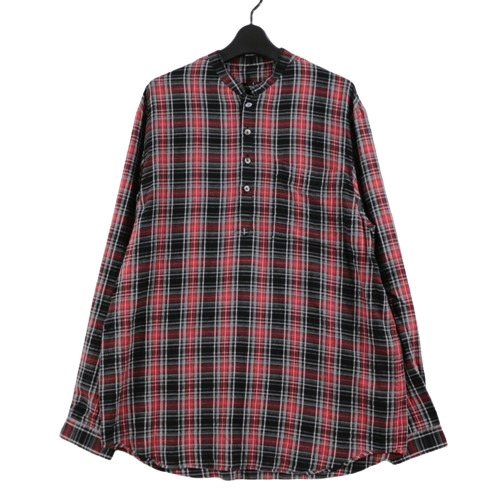 【中古】 UNDERCOVER アンダーカバー　25AW プルオーバーチェックシャツ 3 レッド｜unstitch 店