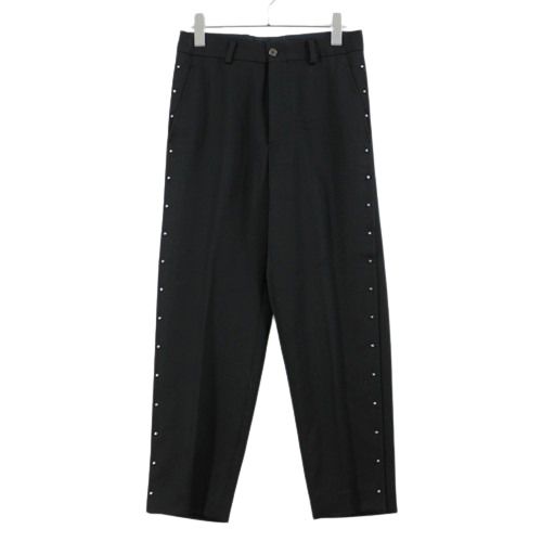 【中古】 noir Kei ninomiya ノワール ケイ ニノミヤ 21AW サイドスタッズ ズボン下 XS 黒いこと