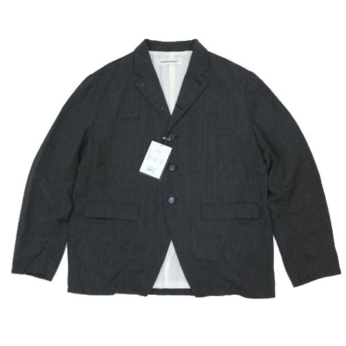 【中古】 UNDERCOVER アンダーカバー 25AW ウール・ナイロンパッカリングジャケット 3 グレー｜unstitch 店