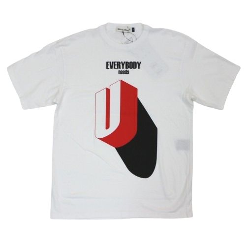【中古】 UNDERCOVER アンダーカバー 26SS TEE needs U_FlockPrint Tシャツ 1 ホワイト｜unstitch 店