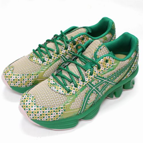 【中古】 asics &times; Kiko Kostadinov Studio US7-S GEL-KINETIC FLUENT 1203A973-700 US9(27cm) ベージュ&times;グリーン｜unstitch 店