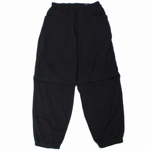 【中古】 COMOLI コモリ 26SS オックス コンバーティブルパンツ 1 ブラック｜unstitch 店
