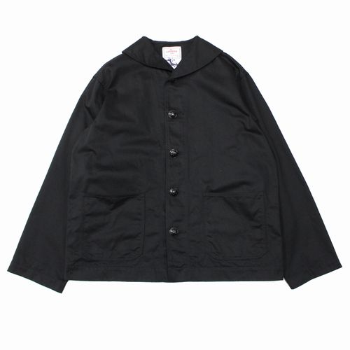 【中古】 DerSAMMLERSolo TheThreeRobbers 26SS USN 1943 UTILITY JACKET BLACK ユーティリティ ジャケット 44 ブラック｜unstitch 店