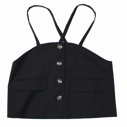 【中古】 ENFOLD エンフォルド 25SS CAMISOLE VEST キャミソールベスト 38 ブラック｜unstitch 店