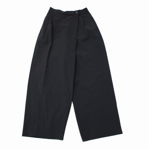 【中古】 IIROT イロット 25SS Nylon Cotton Cross Pants ナイロンコットン クロス パンツ 38 ブラック｜unstitch 店
