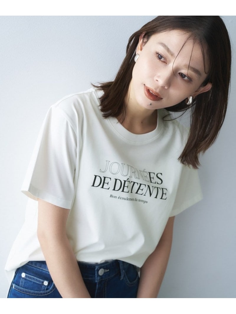【古畑星夏さん着用/ロゴ/プリント】グラフィックTシャツ UNTITLED アンタイトル トップス カットソー・Tシャツ ホワイト グレー【送料無料】[ Fashion]