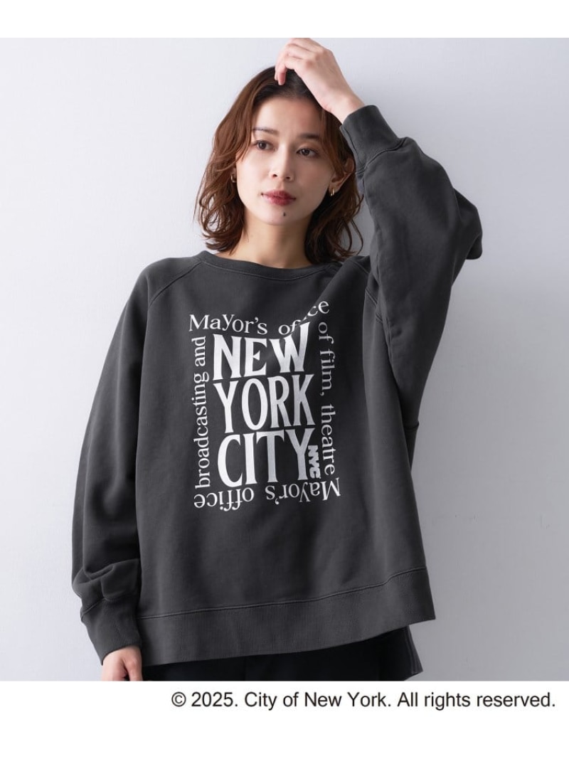 【SALE／20%OFF】【NYC*GOOD ROCK SPEED】ロゴスウェット UNTITLED アンタイトル トップス スウェット・トレーナー グレー ベージュ【RBA_E】【送料無料】[ Fashion]｜UNTITLED