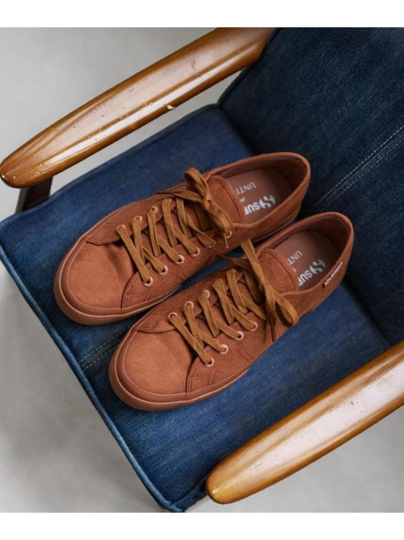 【SALE／20%OFF】【別注】SUPERGA3740 スエード調スニーカー UNTITLED アンタイトル シューズ・靴 スニーカー ブラウン【RBA_E】【送料無料】[ Fashion]