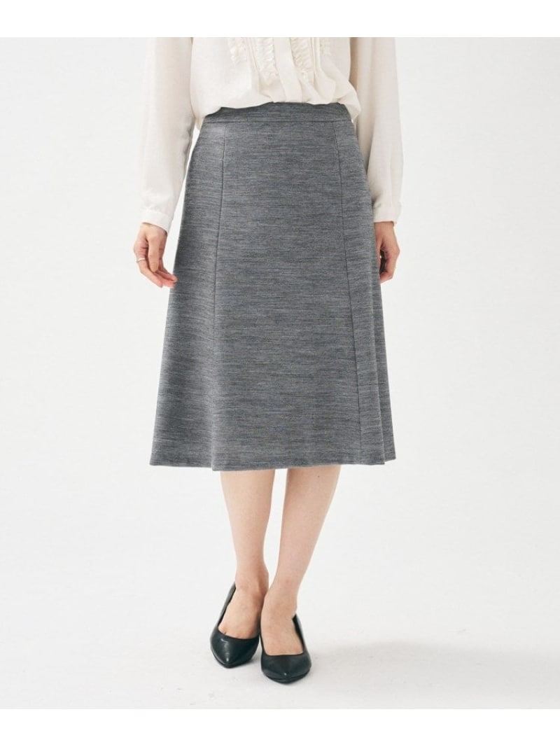 【SALE／50%OFF】【洗えるスーツ/ストレッチ】ウール混ジャージ マーメイドスカート UNTITLED アンタイトル スカート ロング・マキシスカート グレー ネイビー ブラック【RBA_E】【送料無料】[ Fashion]