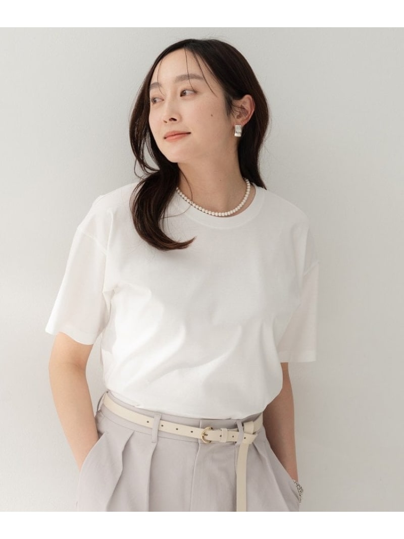 【Tシャツ/コットン100】ベーシックカットソー UNTITLED アンタイトル トップス カットソー・Tシャツ グレー ホワイト カーキグリーン【送料無料】[ Fashion] 6,600円
