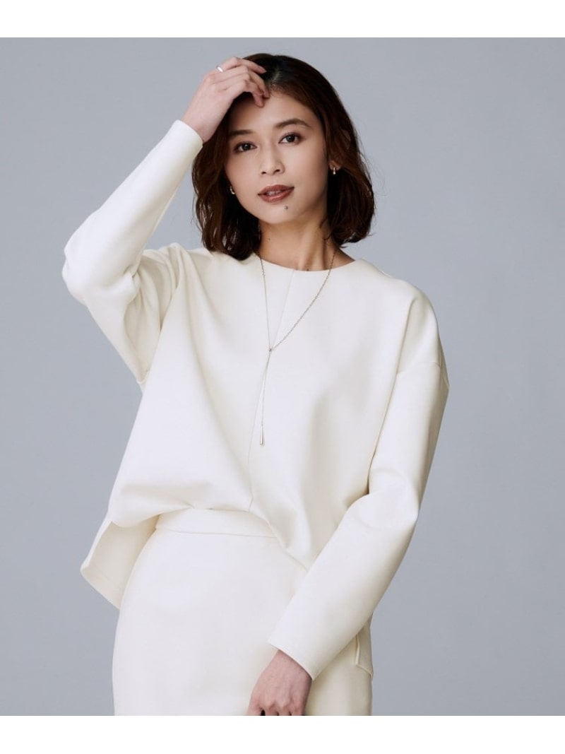 【SALE／40%OFF】【セットアップ可/洗える】ダンボールジャージ プルオーバー UNTITLED アンタイトル トップス カットソー・Tシャツ ホワイト ブラック グレー【RBA_E】【送料無料】[ Fashion]