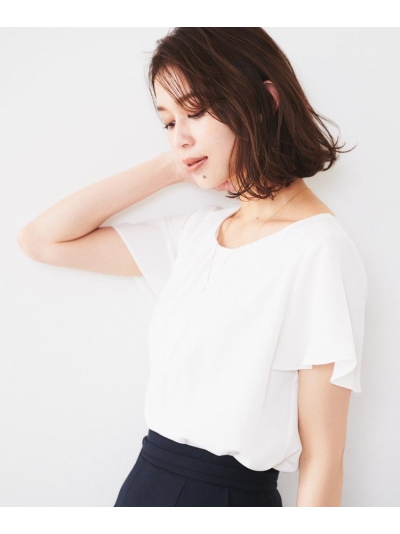 【SALE／30%OFF】【通い/二の腕押しかぶせる】タックデザインブラウス UNTITLED アンかた書き トップス プルオーバー・トップ サクラ色 薄墨色 黒いこと 白いこと 米国海軍 青色【RBA_E】【貨物輸送無料】[ Fashion]