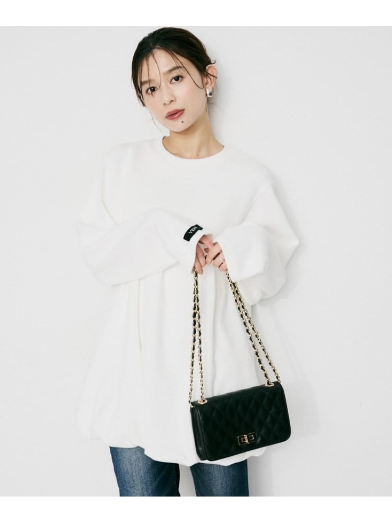 【SALE／20%OFF】【YENN】バルーンチュニックプルオーバー UNTITLED アンタイトル ワンピース・ドレス チュニック ホワイト ブラック【RBA_E】【送料無料】[ Fashion]｜UNTITLED