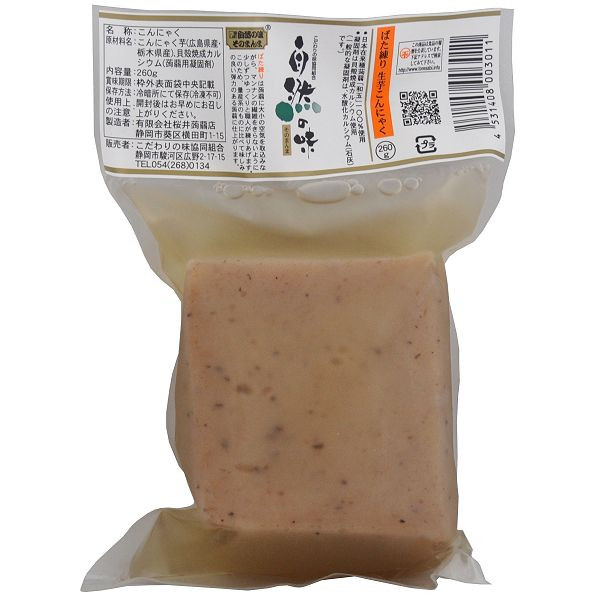 楽天市場】自然の味そのまんま ばた練り和玉角突き生芋糸蒟蒻［180g］ : 静岡魚茶-しずおかウォッチャー