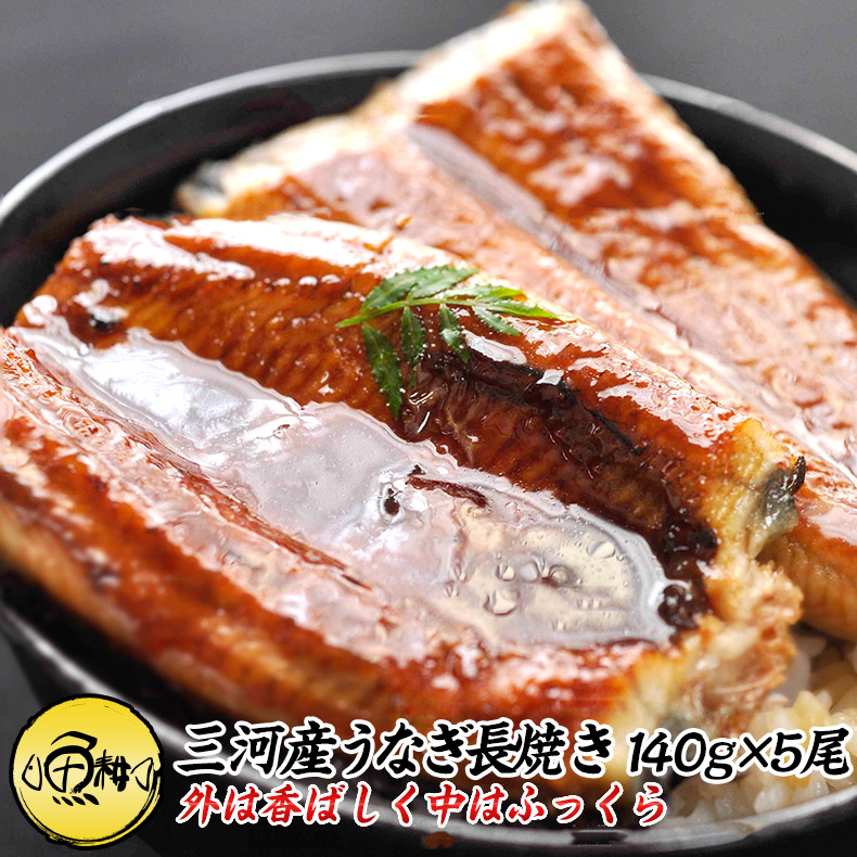 うなぎ ギフト 国産 愛知県三河一色産 兼光 うなぎ蒲焼長焼き 約140g×5尾セット 【鰻/蒲焼き/国内産/贈答/プレゼント】 12,525円