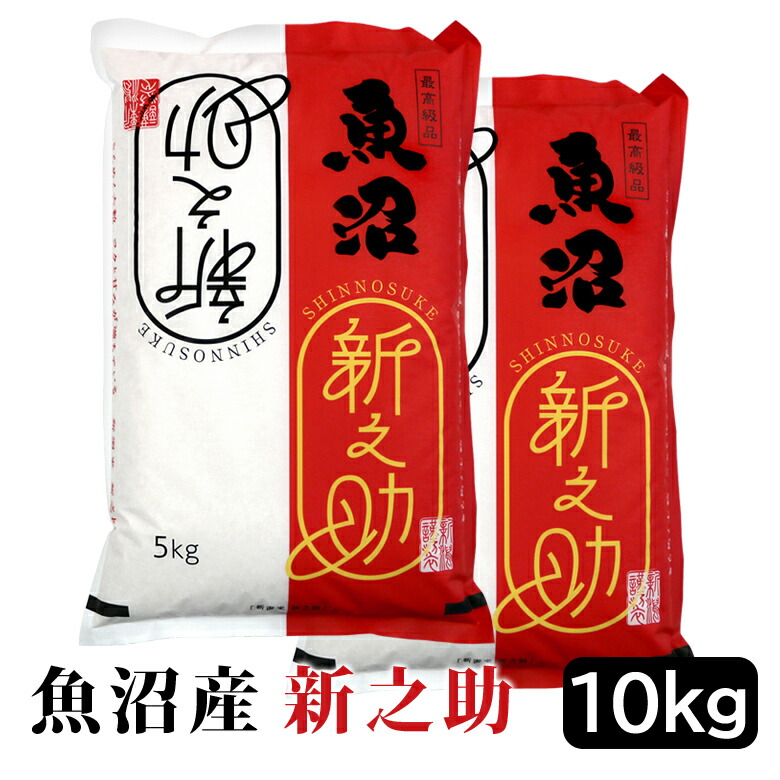 令和7年産 魚沼産新之助 白米 10kg (5kg×2袋) 新潟県産 送料無料 新潟 新之助 おこめ お米 米 米10kg 米10キロ 白米 お米マイスター認定 贈り物 お祝い お取り寄せ ギフト 受注精米 【送料無料（北海道・九州・沖縄は除く）離島は発送不可】
