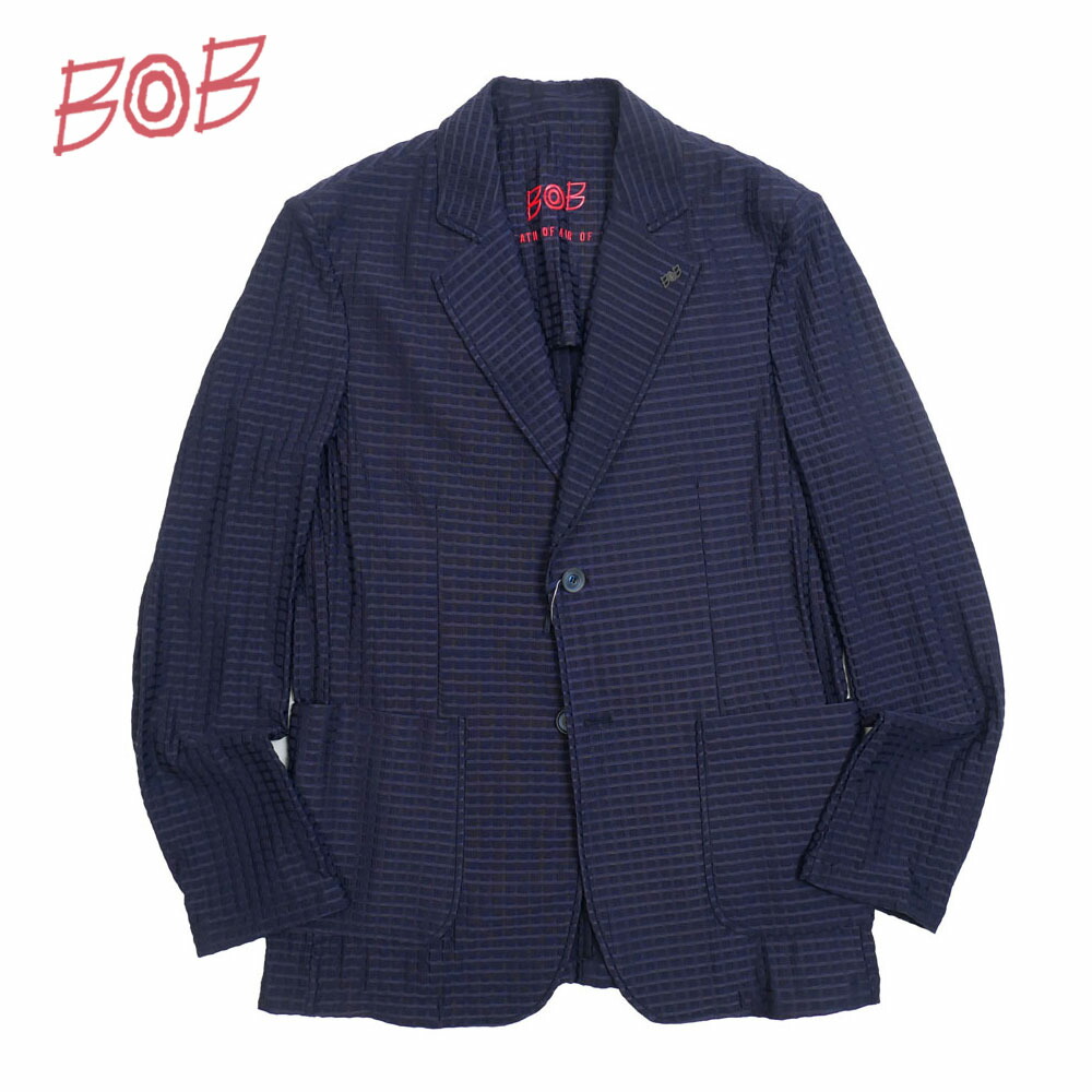 【セール】BOB COMPANY ボブカンパニー シングル テーラードジャケット GOLDEN2 navy 46 48 50 52 74763108｜un passo AVANTI