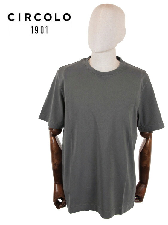 CIRCOLO1901 チルコロ1901 半袖 カットソー Tシャツ 0104-256506 グレー 国内正規品
