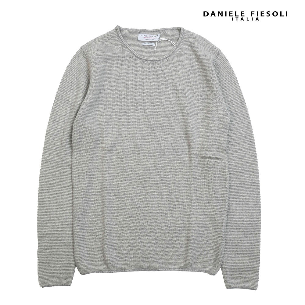 【70%OFFセール】国内正規品 DANIELE FIESOLI ダニエレフィエゾーリ カシミアクルーネックニット WS3115 GRAY グレー｜un passo AVANTI