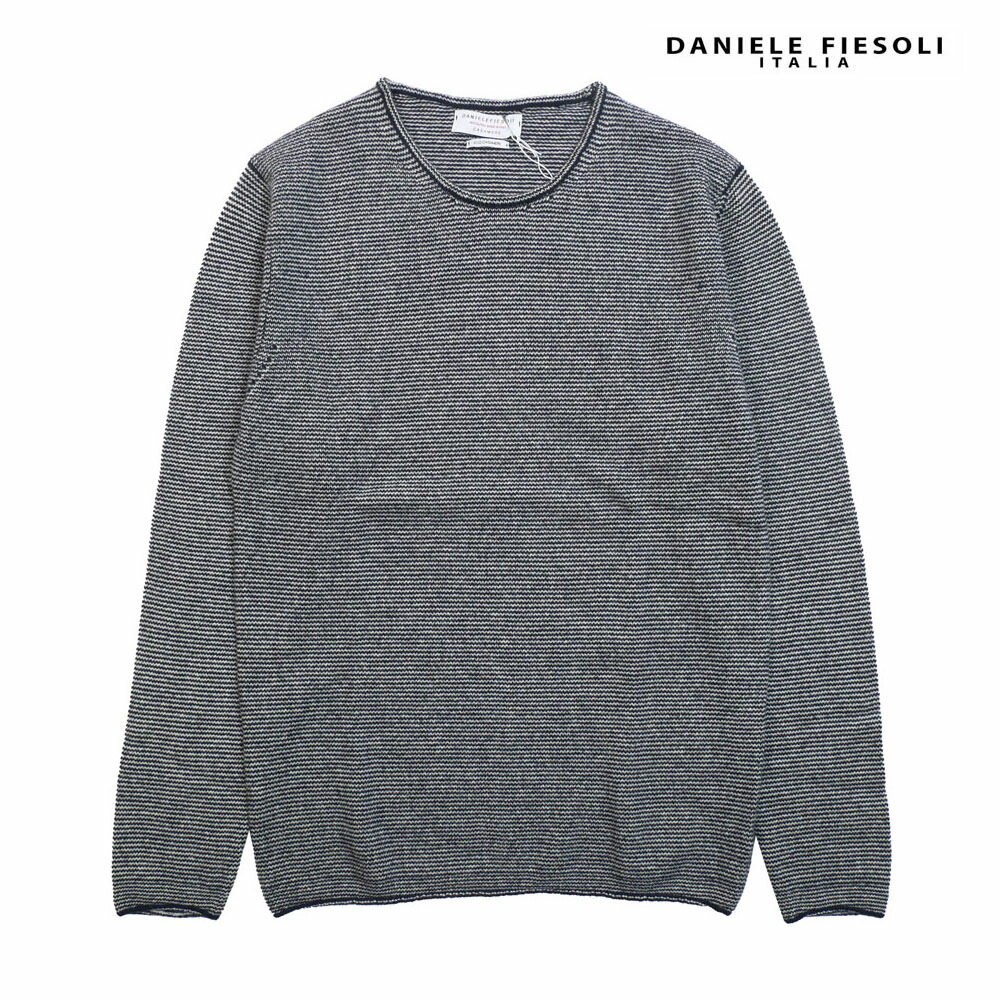 【70%OFFセール】国内正規品 DANIELE FIESOLI ダニエレフィエゾーリ カシミアクルーネックニット WS3115 NAVY ネイビー