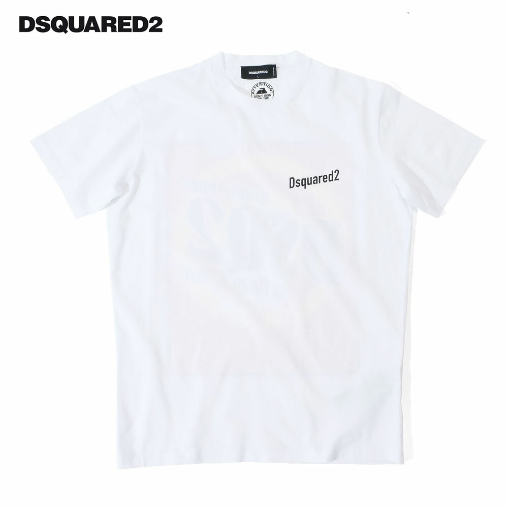 【40%OFFセール】DSQUARED2 ディースクエアード メンズ Cool Fit Tee Tシャツ 半袖 カットソー ホワイト s74gd1224 国内正規品 21,859円