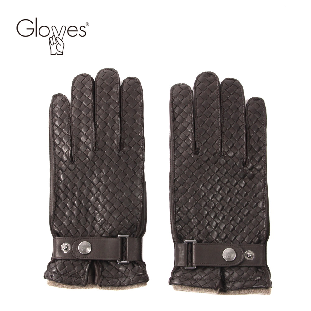 再再販 Gloves グローブス メンズ レザー 本革 グローブ イントレチャート カシミア混 ライニング付き Ca741 ダークブラウン 国内正規品 が大特価 Universusmedia Com