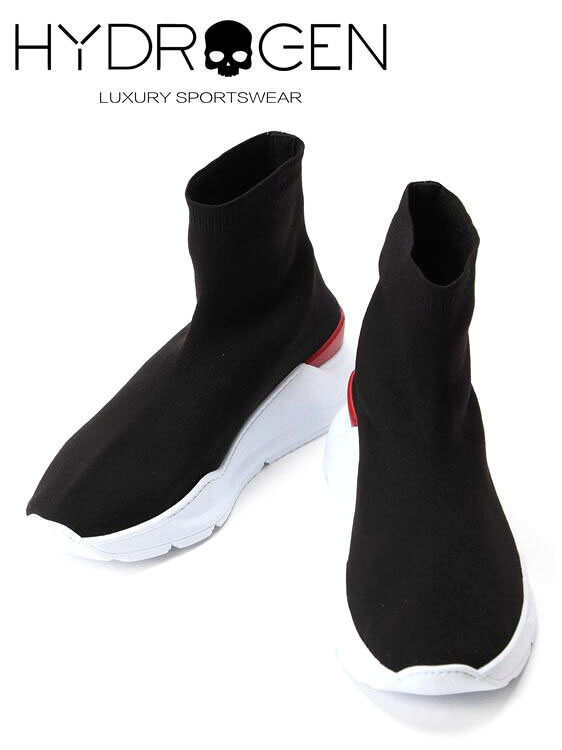 【50%OFFセール】国内正規品 HYDROGEN ハイドロゲン ランニングシューズ TRICOT RUNNING 210-77582001-150 ブラック