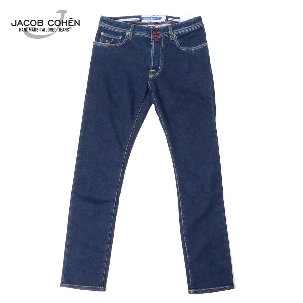【30%OFFセール】JACOB COHEN ヤコブ コーエン メンズ ストレッチ デニムパンツ ジーンズ スリムパンツ 226-42375 ネイビー 国内正規品｜un passo AVANTI
