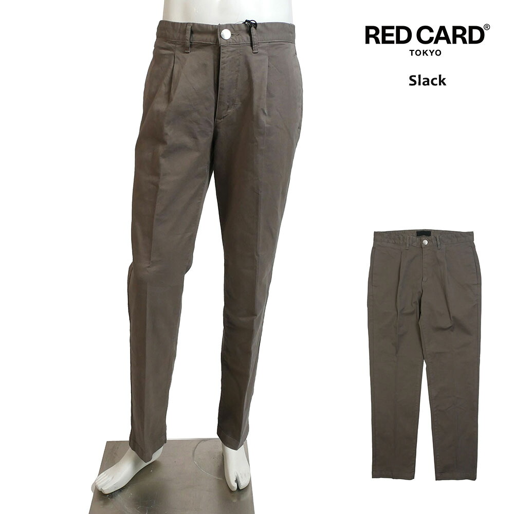 【40%OFFセール】RED CARD Tokyo レッドカード トーキョー スラック デニム パンツ グレージュ ロング丈 Slack 22m92601grg greige 28 29 30 31 32 33 34