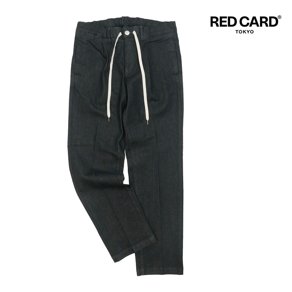 【セール】RED CARD Tokyo レッドカード トーキョー Slack Easy スラックイージー デニム パンツ 47m93001bkr black rinse 28 30 32 34｜un passo AVANTI