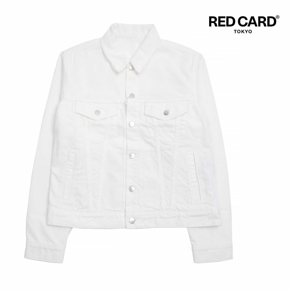 RED CARD Tokyo レッドカード トーキョー Trucker Jk デニムジャケット 73m93201uwh used white S M L