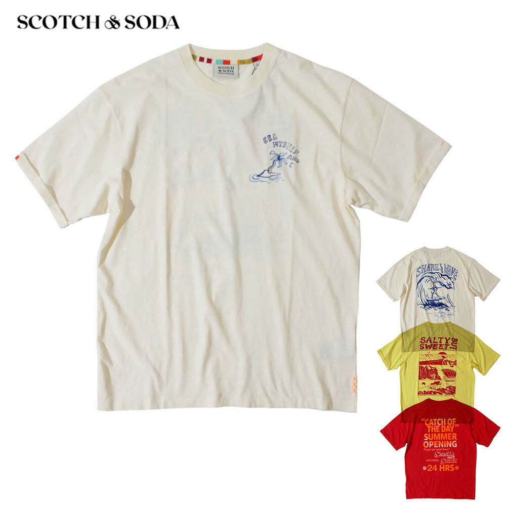 ★オランダ輸入品/即発可*SCOTCH&SODA*スプラッターTシャツ/L★ 楽天市場】【20%OFFセール】スコッチ＆ソーダ Scotch&Soda 半袖