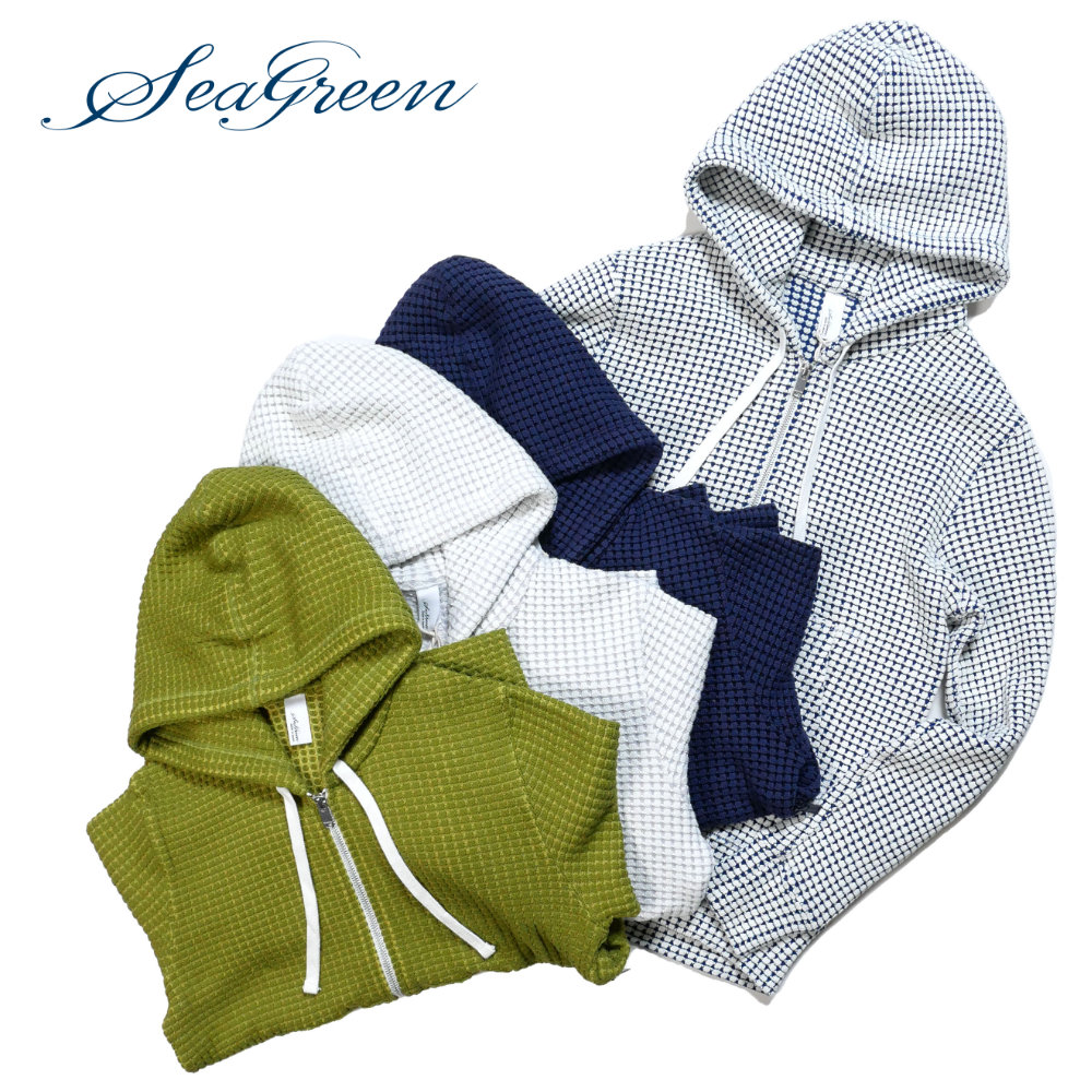 BIG WAFFLE HOODIE – SEAGREEN