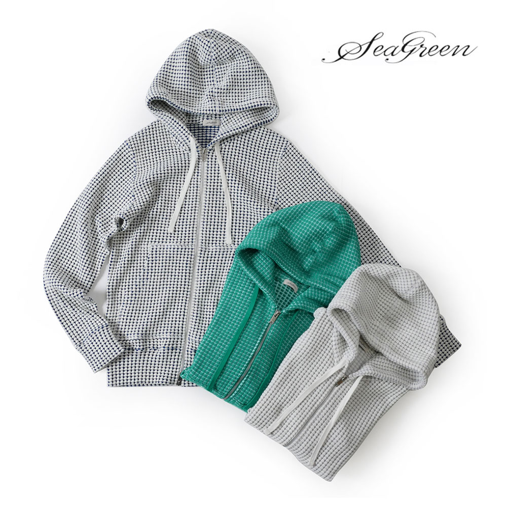【新品】Seagreen シーグリーン パーカー、フーディ オニワッフル 楽天市場】【SS限定価格50】シーグリーン Seagreen ジップアップ