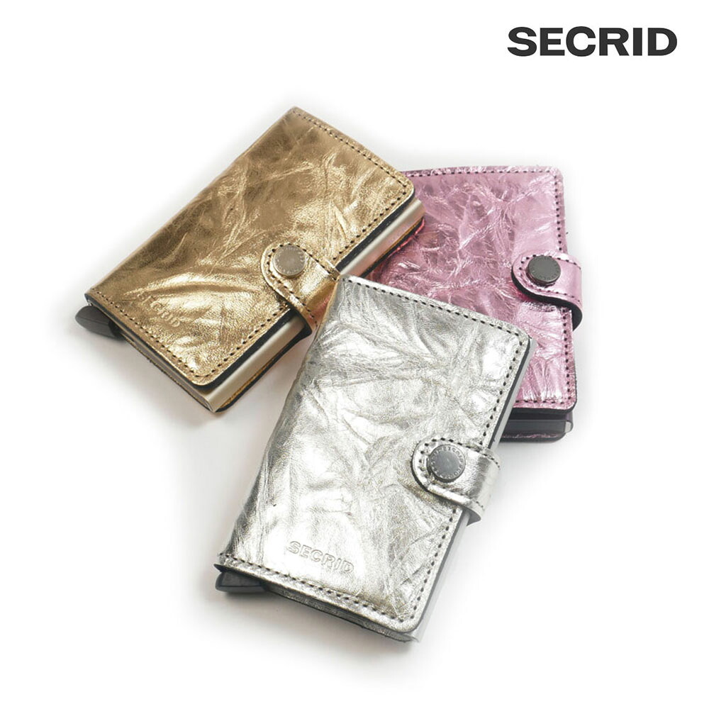 SECRID セクリッド SECRID カードケース mini crunch mcr ピンク シルバー ゴールド