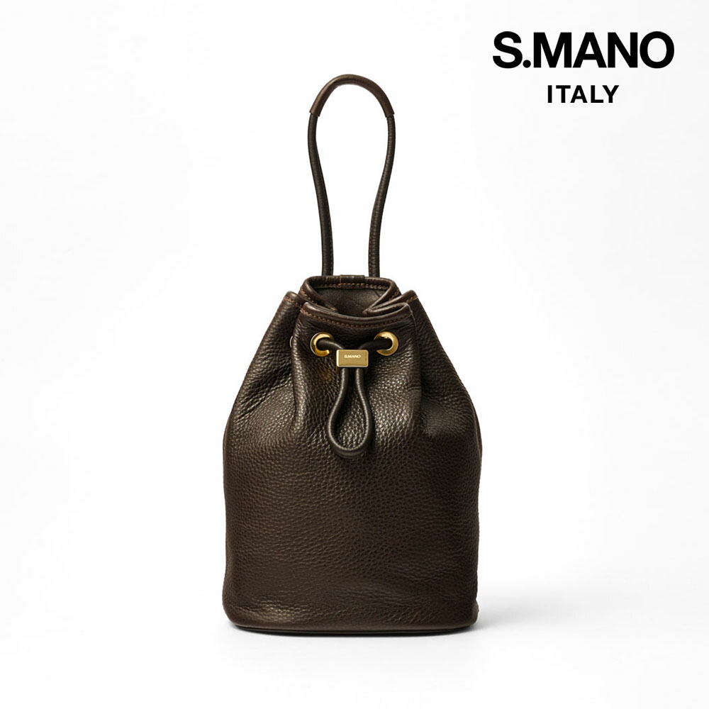 S.MANO / エス マーノ DRAWSTRING BAG SMALL smn002dbr_1.jpg