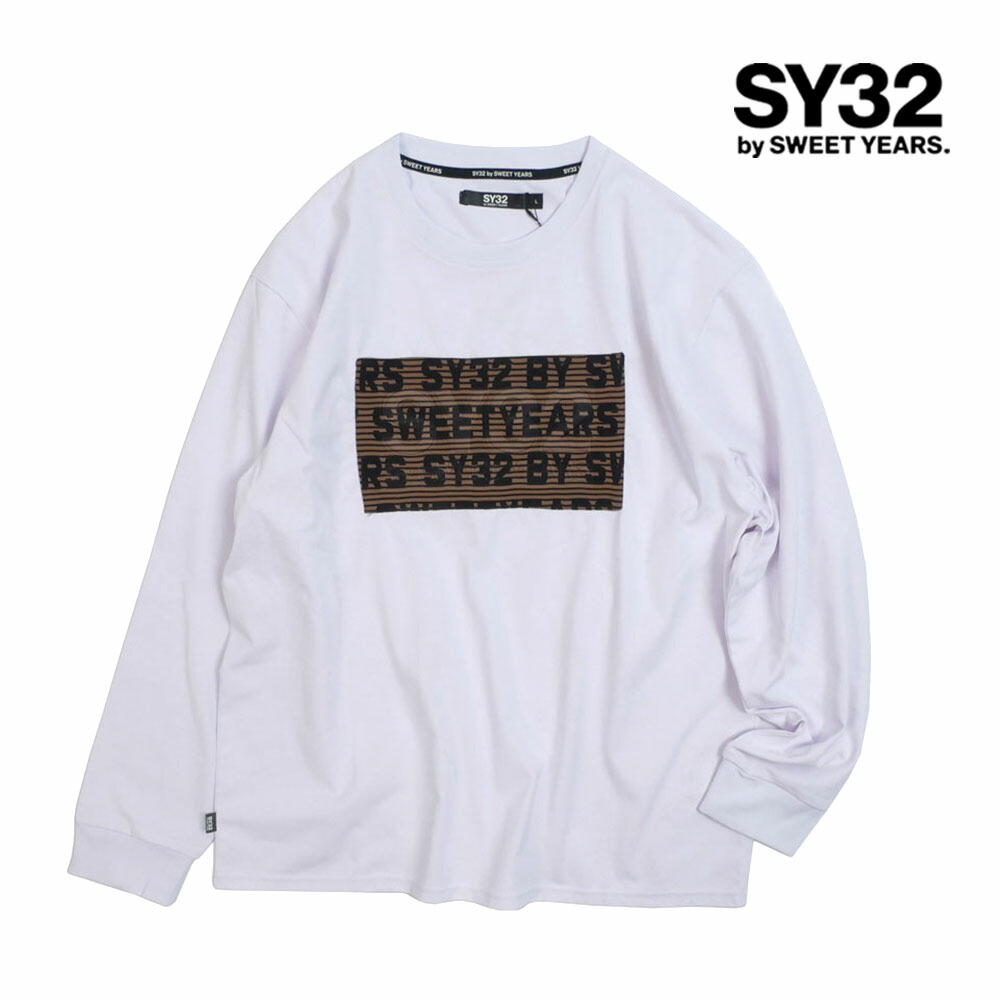 【SY32 SWEET YEARS】レディース ロングスリーブ S ホワイト SY32 SWEET YEARS】レディース ロングスリーブ M ホワイト t