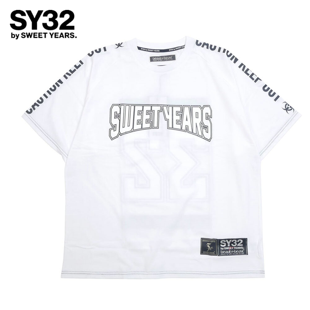 SY32 by SWEET YEARS?BEAUTY:BEAST エスワイ32 バイ スウィートイヤーズ ビューティビースト Tシャツ 半袖 カットソー ホワイト M L XL 32-26scb1-04 14,256円