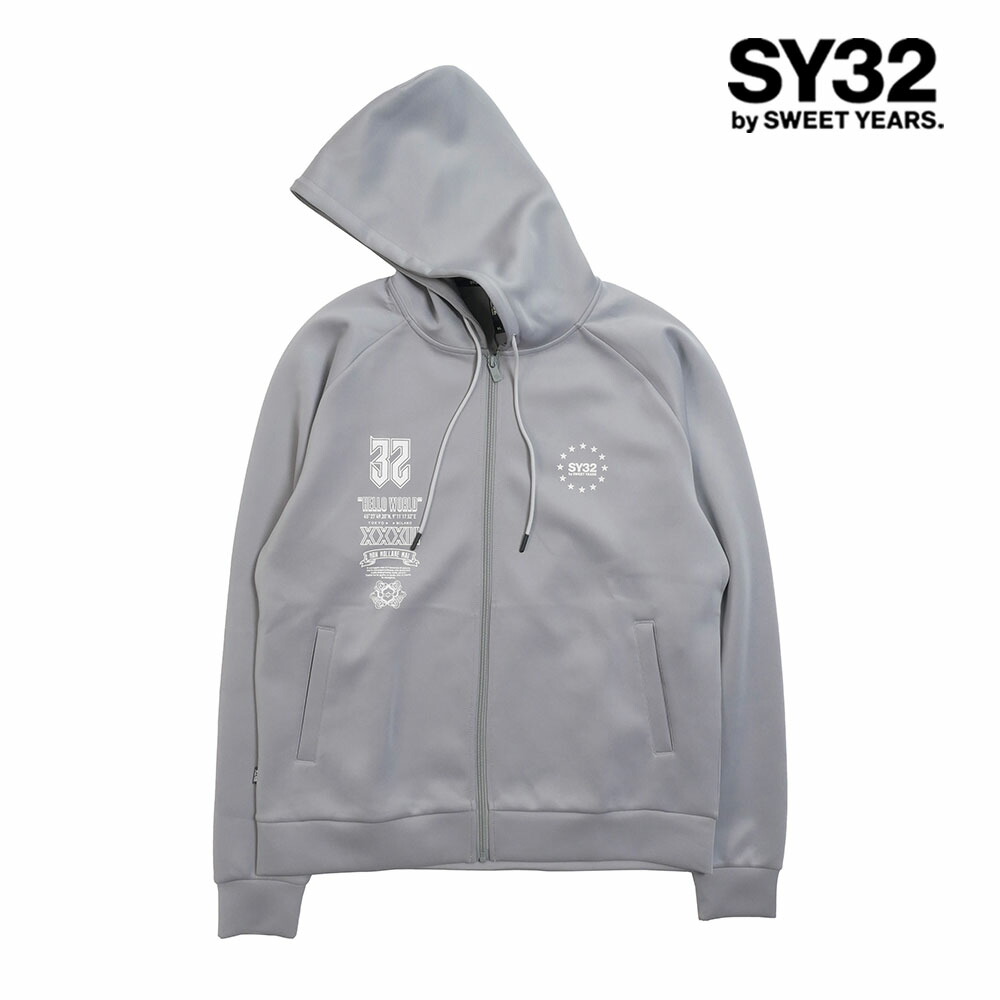 SY32 by SWEET YEARS エスワイ32 バイ スウィートイヤーズ ジップアップパーカー グレー XL 32-26sn1-03 16,940円