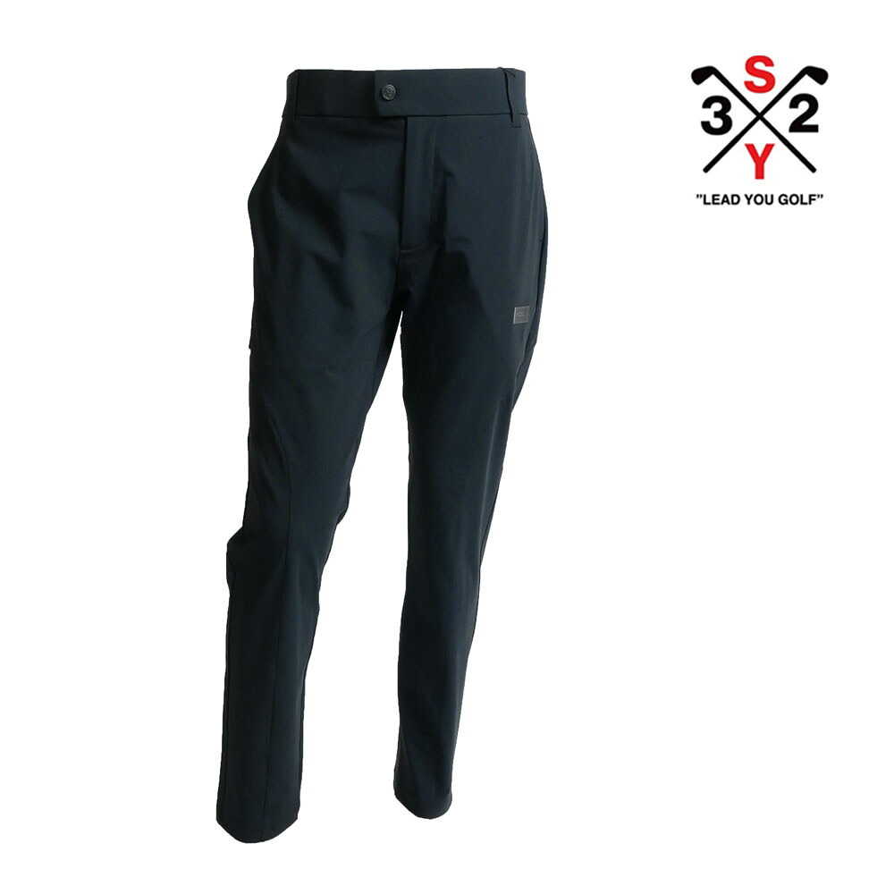 【10%OFFセール】SY32 by SWEET YEARS GOLF エスワイ32 バイ スウィートイヤーズ ゴルフ ライトストレッチ ロング パンツ ブラック M L CARVICO 408 HIGH STRETCH PANTS syg-25abs010