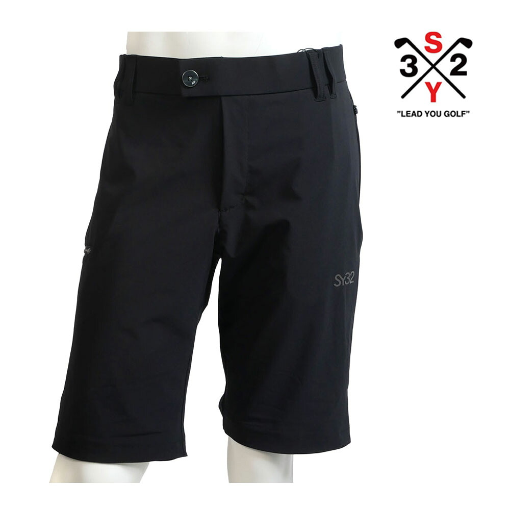 【10%OFFセール】SY32 by SWEET YEARS GOLF エスワイ32 バイ スウィートイヤーズ ゴルフ ライトストレッチ ショートパンツ ブラック M L BOSELLI LIGHT STRETCH SHORTS syg-25sbose03