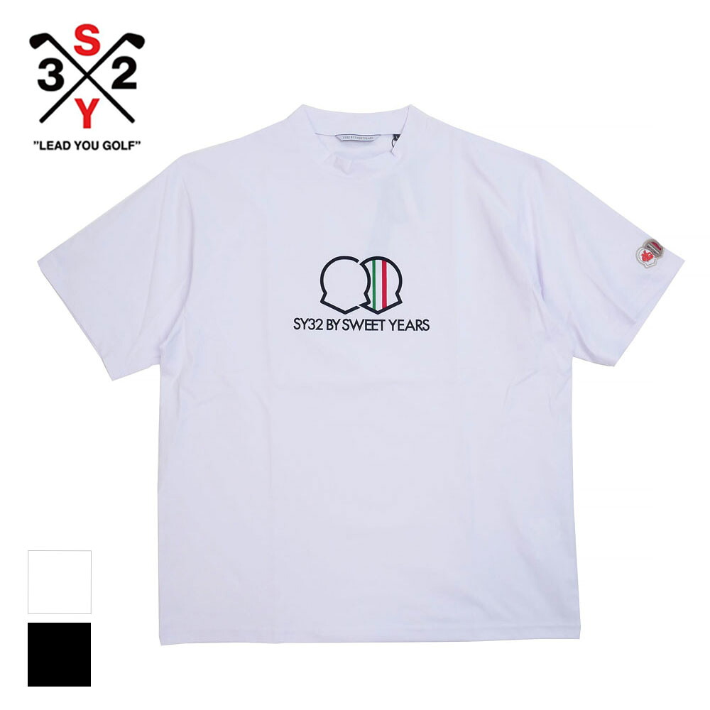 【セール】SY32 by SWEET YEARS GOLF エスワイ32 バイ スウィートイヤーズ ゴルフ モックネック 半袖 カットソー SYG-26s1-38｜un passo AVANTI
