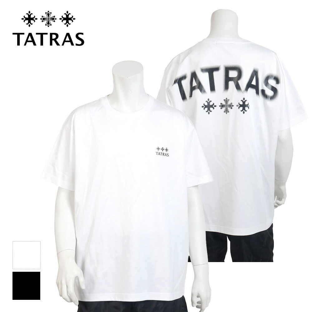 TATRAS タトラス TIDEO ティデオ 半袖 カットソー white black mckz0368083588 2 3 4｜un passo AVANTI