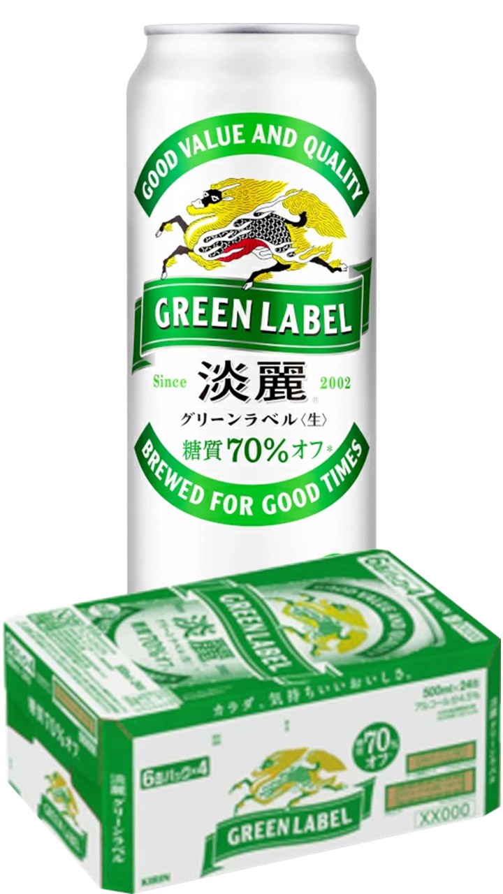 楽天市場】淡麗 グリーンラベル【500ml】 ｜ 発泡酒 ビール キリン