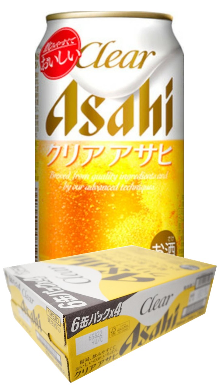 楽天市場】[ケース] アサヒ クリアアサヒ 350ml缶×24本[9月製造]1個口2
