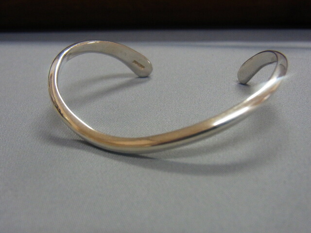 シルバー カーブド バングル SILVER925